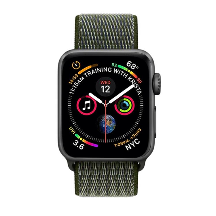 For Apple Watch 42mm / 41mm / 40mm / 38mm xDfind Nylon Loop Hook and Loop Fastener Watch Band