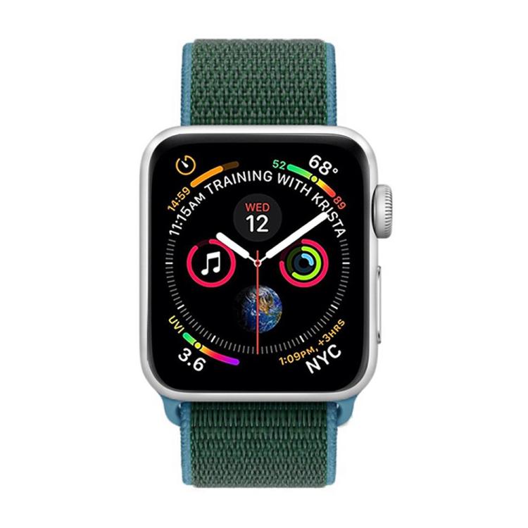 For Apple Watch 42mm / 41mm / 40mm / 38mm xDfind Nylon Loop Hook and Loop Fastener Watch Band