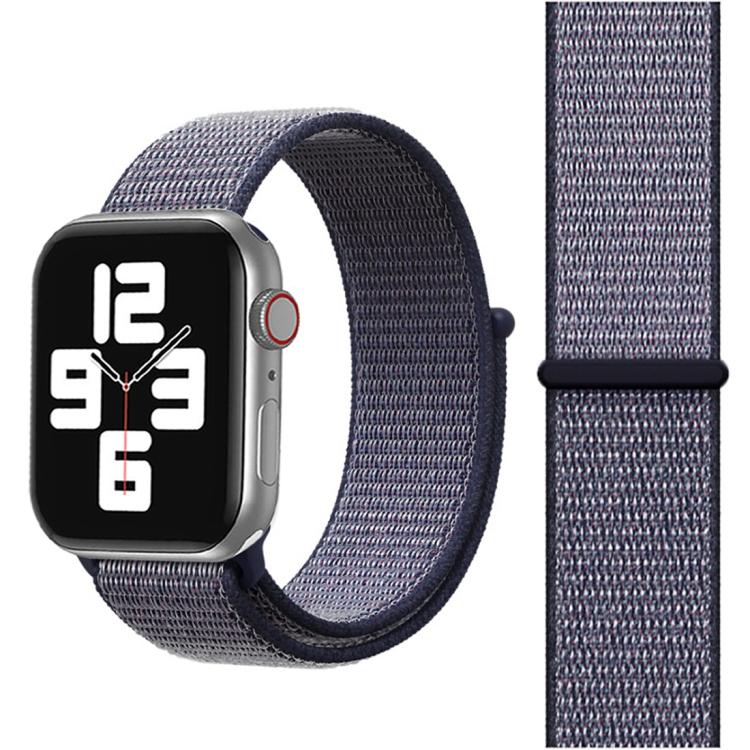 For Apple Watch 42mm / 41mm / 40mm / 38mm xDfind Nylon Loop Hook and Loop Fastener Watch Band