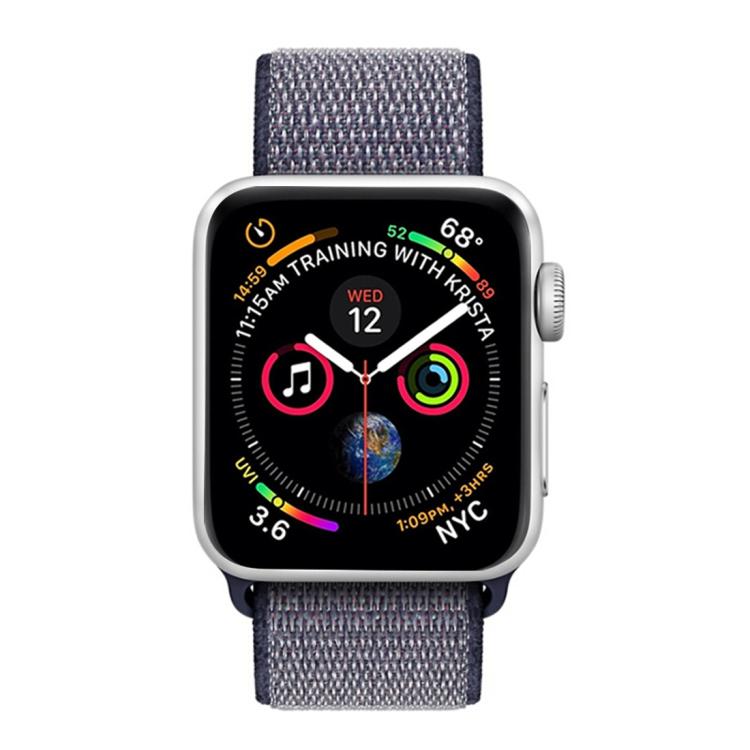 For Apple Watch 42mm / 41mm / 40mm / 38mm xDfind Nylon Loop Hook and Loop Fastener Watch Band