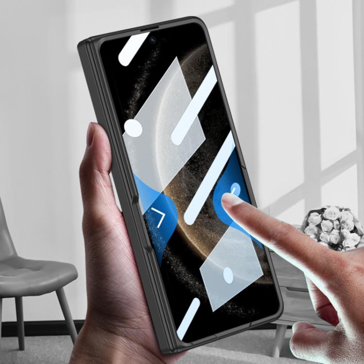 For Huawei Mate X6 GKK Integrated Magnetic Folding Hinge Ultra-thin Phone Case with Rotating Stand