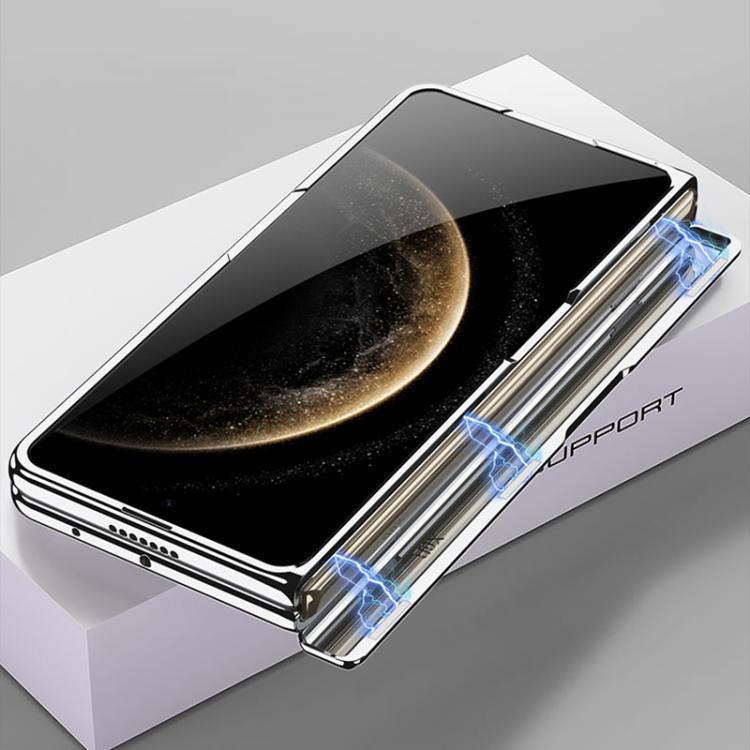 For Huawei Mate X6 GKK Integrated Magnetic Folding Hinge Ultra-thin Phantom Phone Case with Rotating Stand