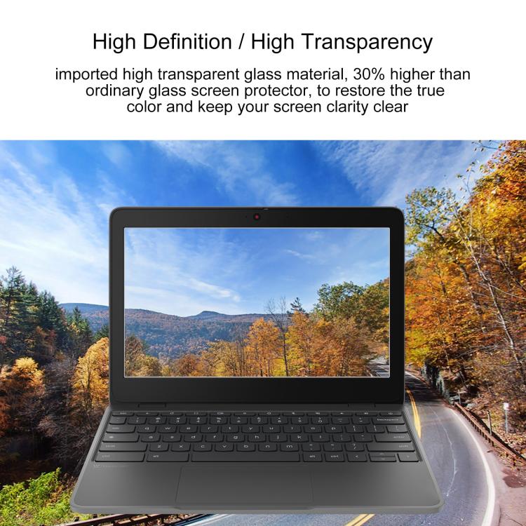 For Lenovo Chromebook 100e 11.6 9H 0.3mm Explosion-proof Tempered Glass Film