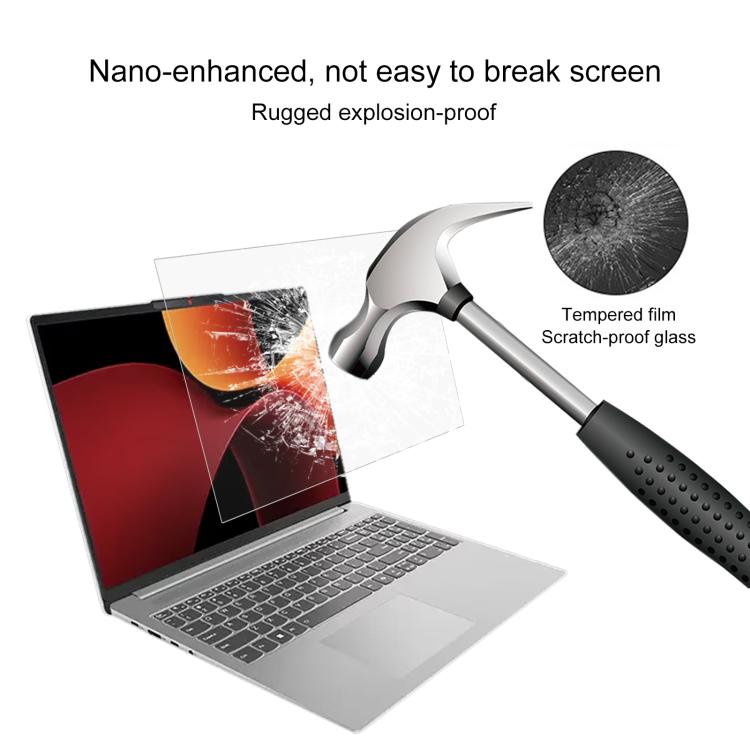 For Lenovo IdeaPad Slim 5 Light 13.3 2pcs 9H 0.3mm Explosion-proof Tempered Glass Film