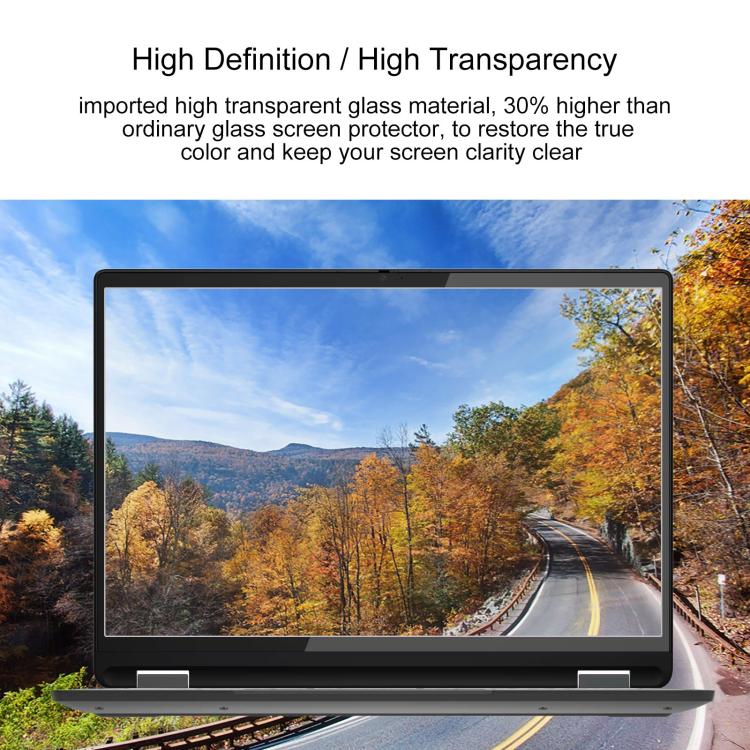 For Lenovo Chromebook Plus 14 2pcs 9H 0.3mm Explosion-proof Tempered Glass Film