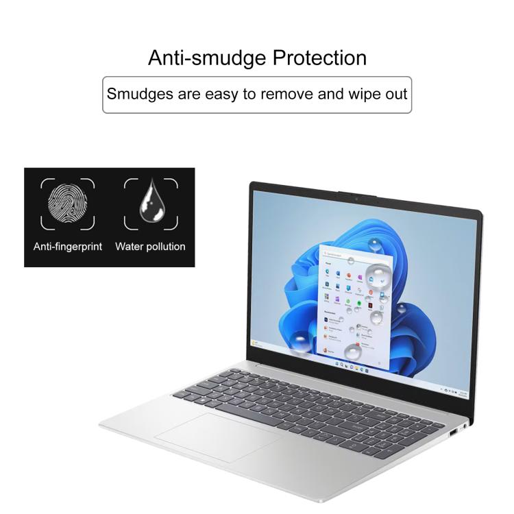 For HP 15-FD 15.6 2pcs 9H 0.3mm Explosion-proof Tempered Glass Film