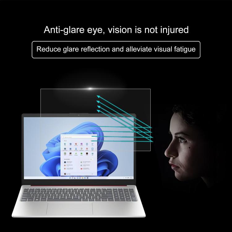 For HP 15-FD 15.6 2pcs 9H 0.3mm Explosion-proof Tempered Glass Film