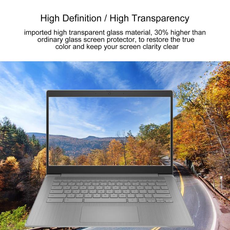 For HP Chromebook 14A 14 25pcs 9H 0.3mm Explosion-proof Tempered Glass Film