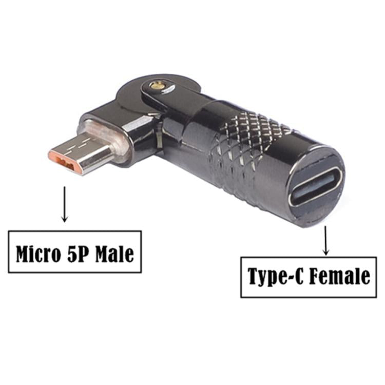 3A Digital Charge Adapter, Model:Type-C Female to Micro USB Male