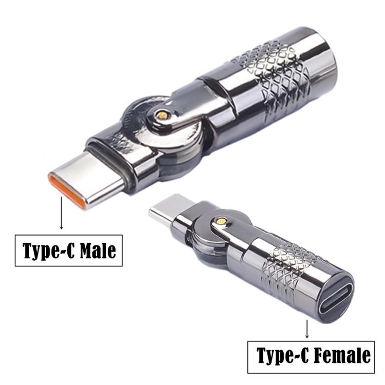 3A Digital Charge Adapter, Model:Type-C Male to Type-C Female - Dual Resistor