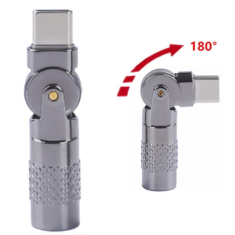 3A Digital Charge Adapter, Model:Type-C Male to Type-C Female - Dual Resistor