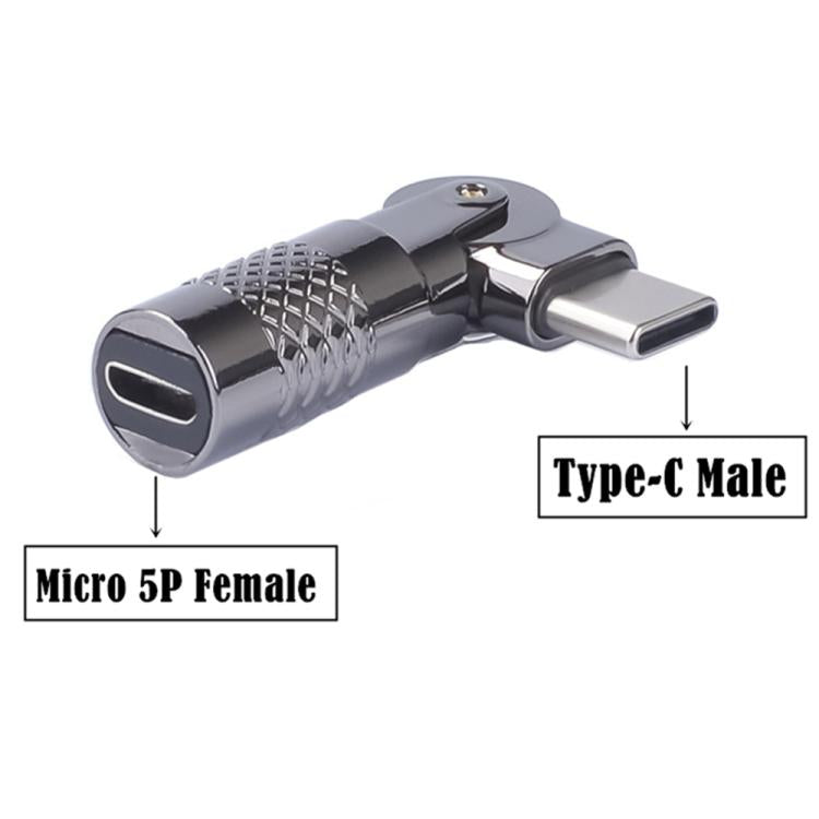 3A Digital Charge Adapter, Model:Type-C Male to Micro USB Female
