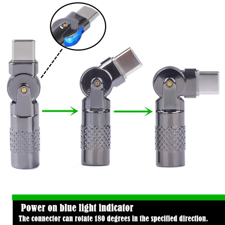 3A Charge Adapter, Model:Type-C Male to Type-C Female - 60W