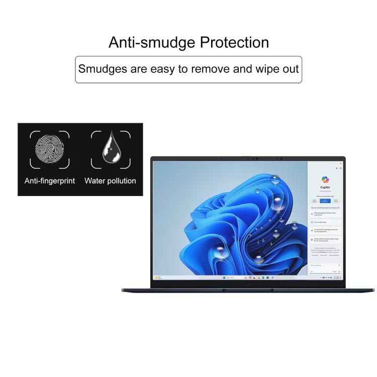 For ASUS Zenbook 14 OLED / UX3405MA 14 2pcs 9H 0.3mm Explosion-proof Tempered Glass Film