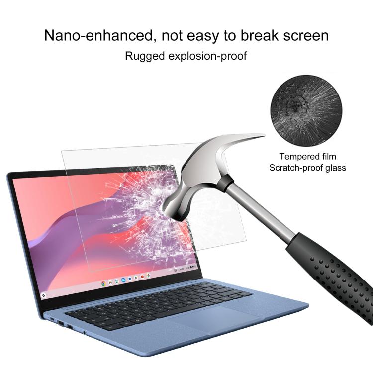 For ASUS Chromebook CX1405CKA 14 2pcs 9H 0.3mm Explosion-proof Tempered Glass Film