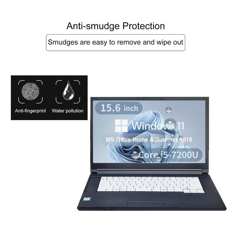 For Fujitsu LIFEBOOK A577 15.6 9H 0.3mm Explosion-proof Tempered Glass Film