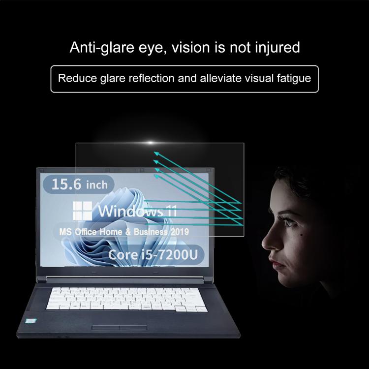 For Fujitsu LIFEBOOK A577 15.6 9H 0.3mm Explosion-proof Tempered Glass Film
