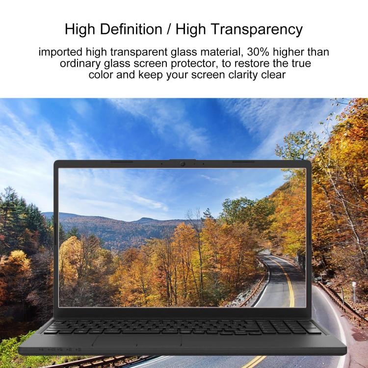 For Fujitsu FMV Lite WA1 15.6 9H 0.3mm Explosion-proof Tempered Glass Film