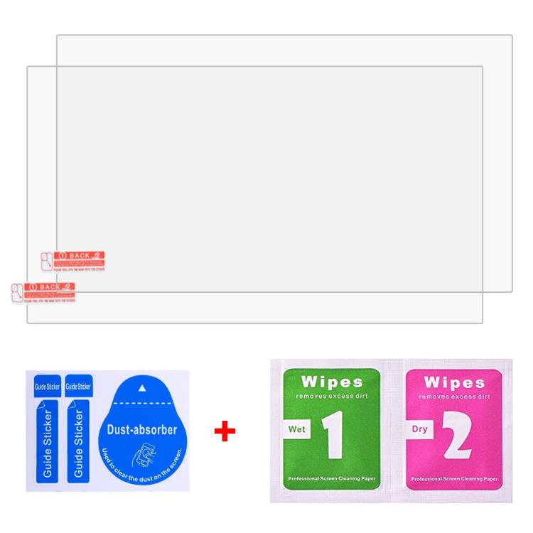 For Fujitsu LIFEBOOK U938 13.3 2pcs 9H 0.3mm Explosion-proof Tempered Glass Film