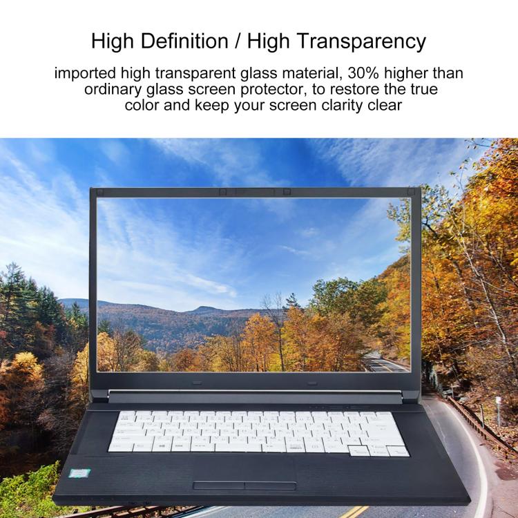 For Fujitsu LIFEBOOK A577 15.6 25pcs 9H 0.3mm Explosion-proof Tempered Glass Film