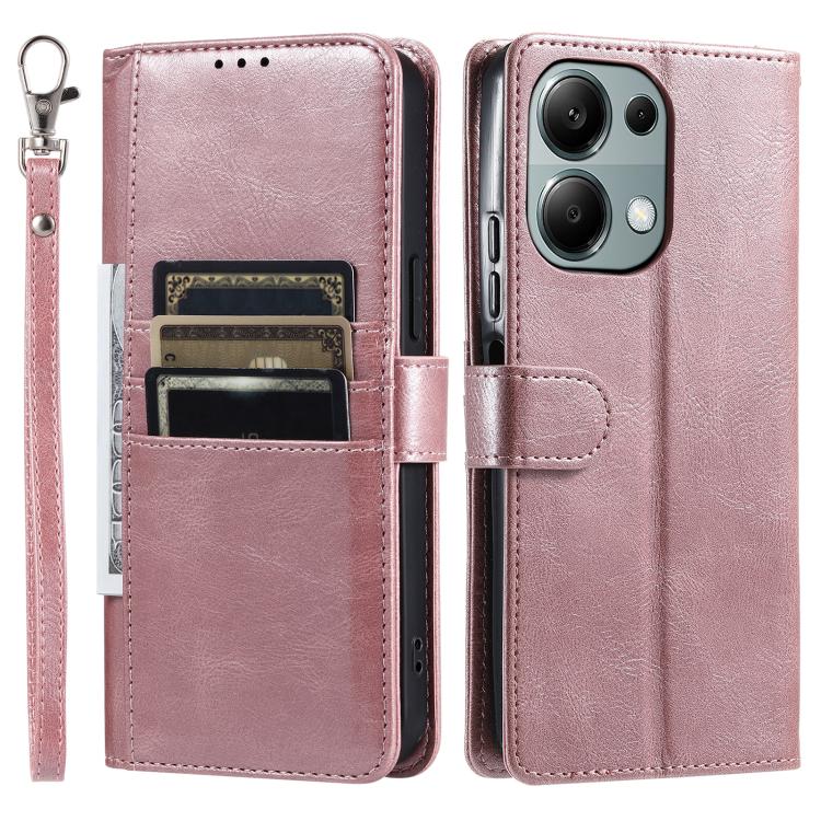 For OPPO Reno13 Pro Simple 6-Card Wallet Leather Phone Case