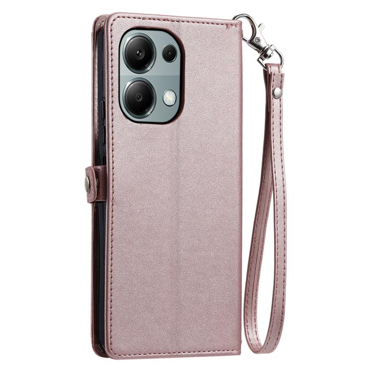 For OPPO Reno13 Pro Wallet Multi-card Slot Leather Phone Case with Lanyard