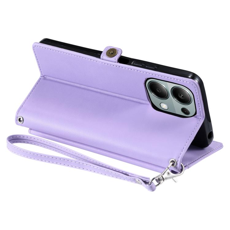 For OPPO Reno13 Pro Wallet Multi-card Slot Leather Phone Case with Lanyard
