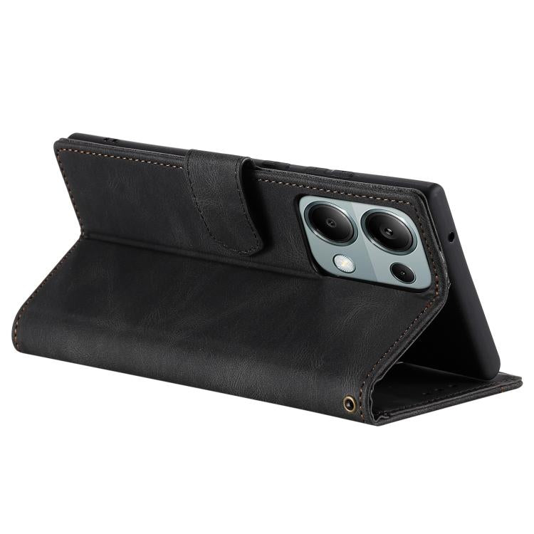 For OPPO Reno13 Pro Nail Skin Feel Stitching Calf Texture Leather Phone Case