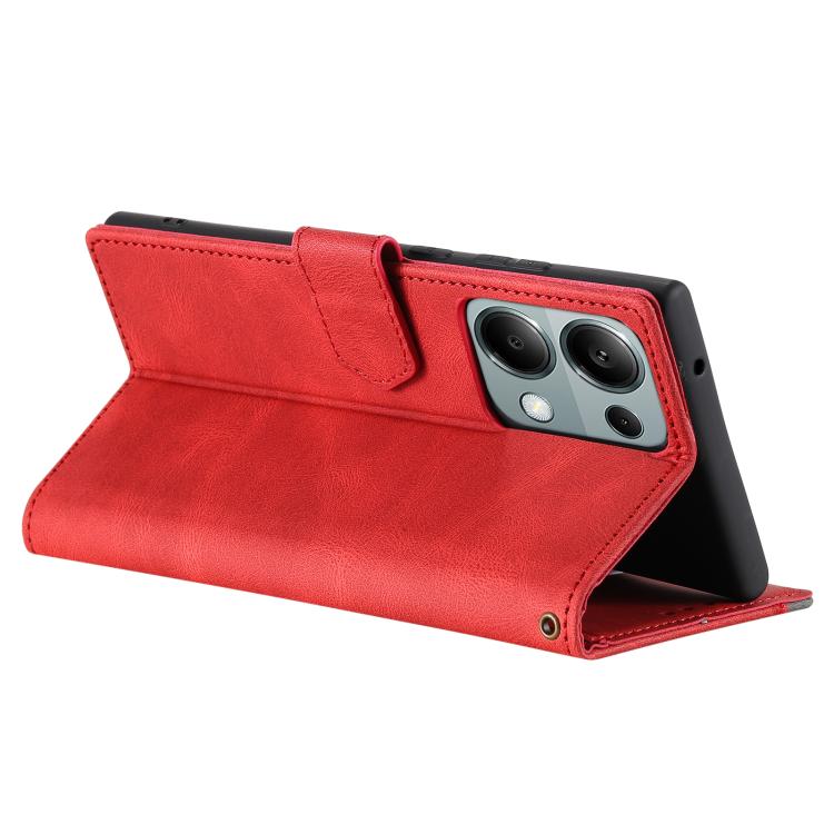 For OPPO Reno13 Pro Nail Skin Feel Stitching Calf Texture Leather Phone Case