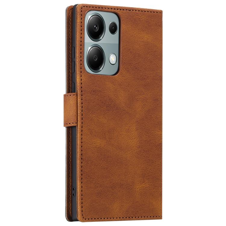 For OPPO Reno13 Pro Nail Skin Feel Stitching Calf Texture Leather Phone Case