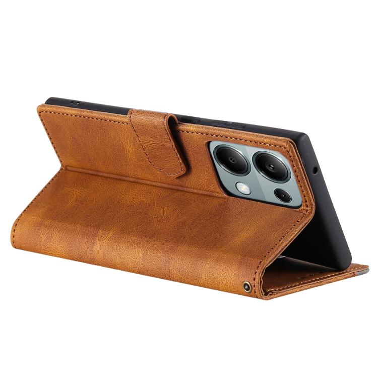 For OPPO Reno13 Pro Nail Skin Feel Stitching Calf Texture Leather Phone Case