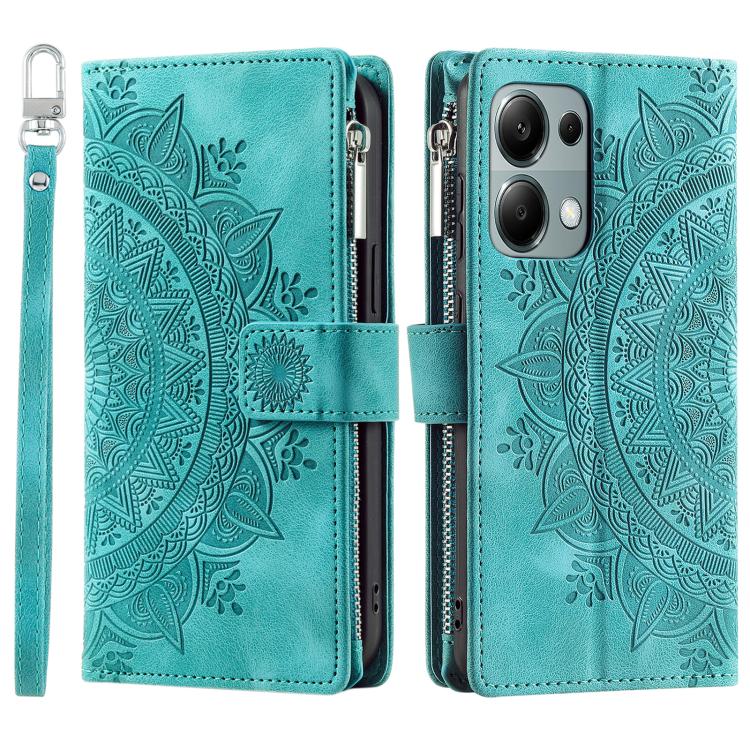 For OPPO Reno13 Pro Multi-Card Totem Zipper Leather Phone Case