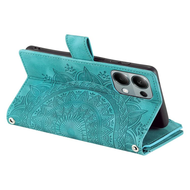 For OPPO Reno13 Pro Multi-Card Totem Zipper Leather Phone Case