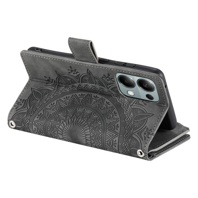 For OPPO Reno13 Pro Multi-Card Totem Zipper Leather Phone Case