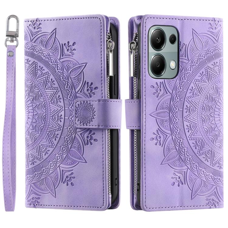 For OPPO Reno13 Pro Multi-Card Totem Zipper Leather Phone Case