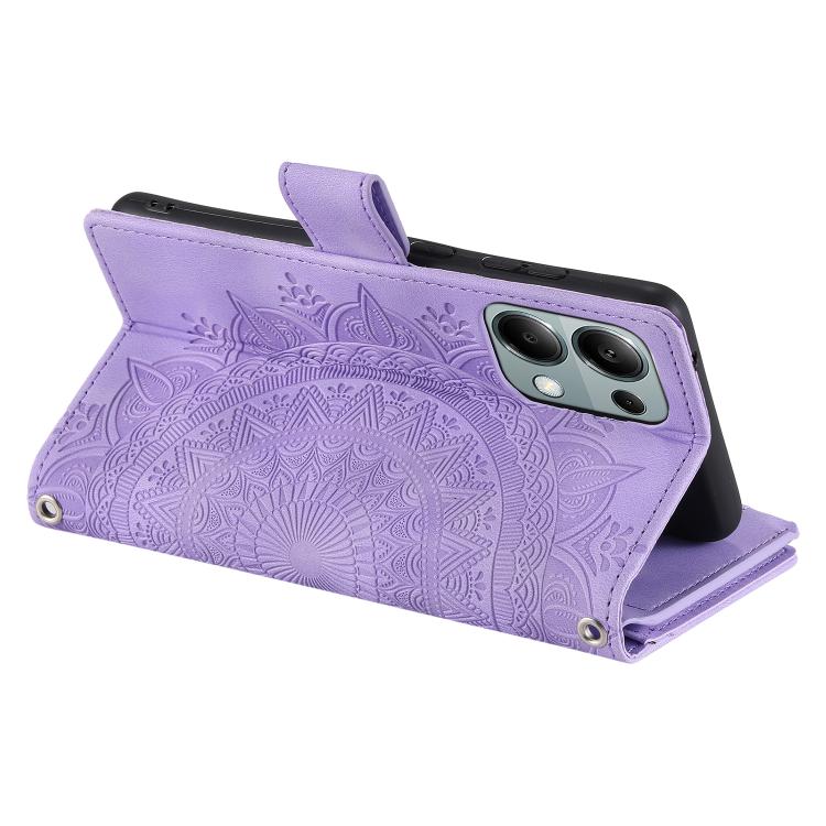 For OPPO Reno13 Pro Multi-Card Totem Zipper Leather Phone Case