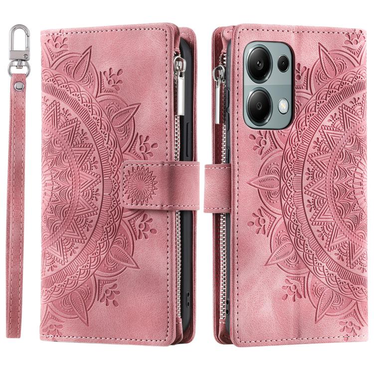 For OPPO Reno13 Pro Multi-Card Totem Zipper Leather Phone Case