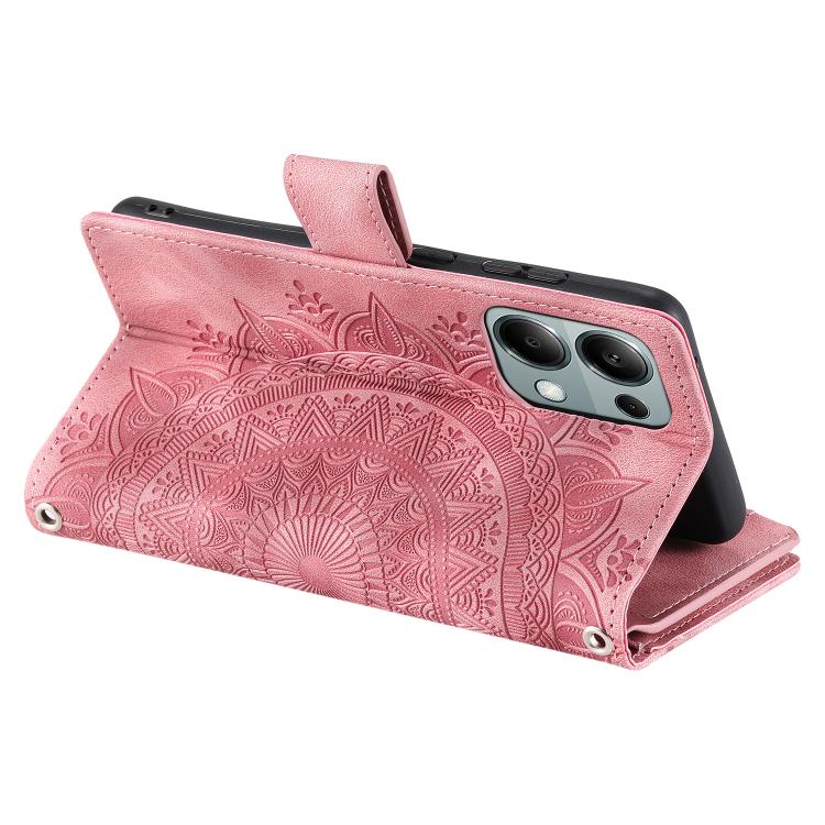 For OPPO Reno13 Pro Multi-Card Totem Zipper Leather Phone Case