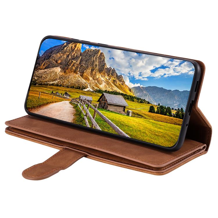 For OPPO Reno13 Pro Nine Card Zipper Bag Leather Phone Case with Lanyard