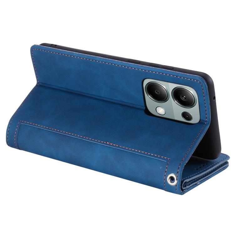 For OPPO Reno13 Pro Nine Card Zipper Bag Leather Phone Case with Lanyard