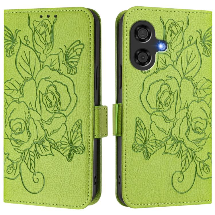 For Coolpad Cool 40i Embossed Rose RFID Anti-theft Leather Phone Case