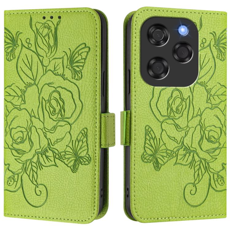 For Coolpad X100 Embossed Rose RFID Anti-theft Leather Phone Case