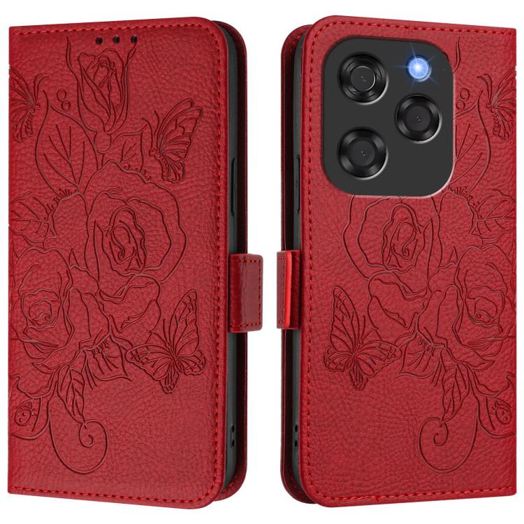 For Coolpad X100 Embossed Rose RFID Anti-theft Leather Phone Case