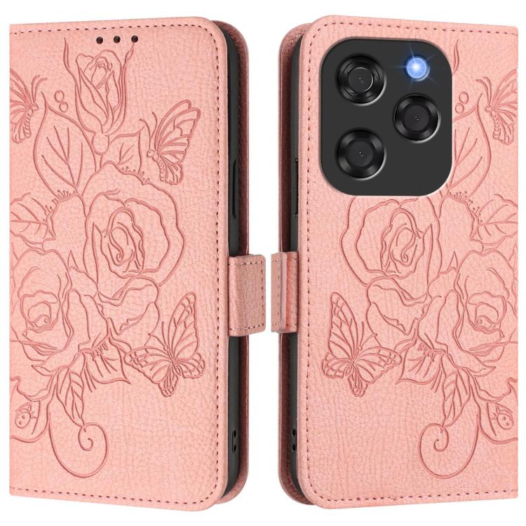 For Coolpad X100 Embossed Rose RFID Anti-theft Leather Phone Case