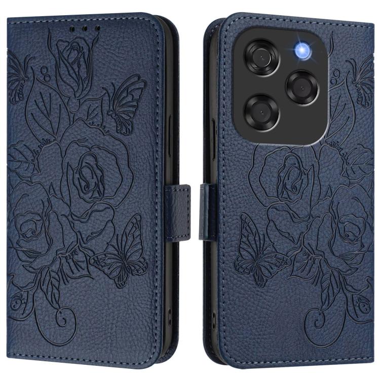For Coolpad X100 Embossed Rose RFID Anti-theft Leather Phone Case