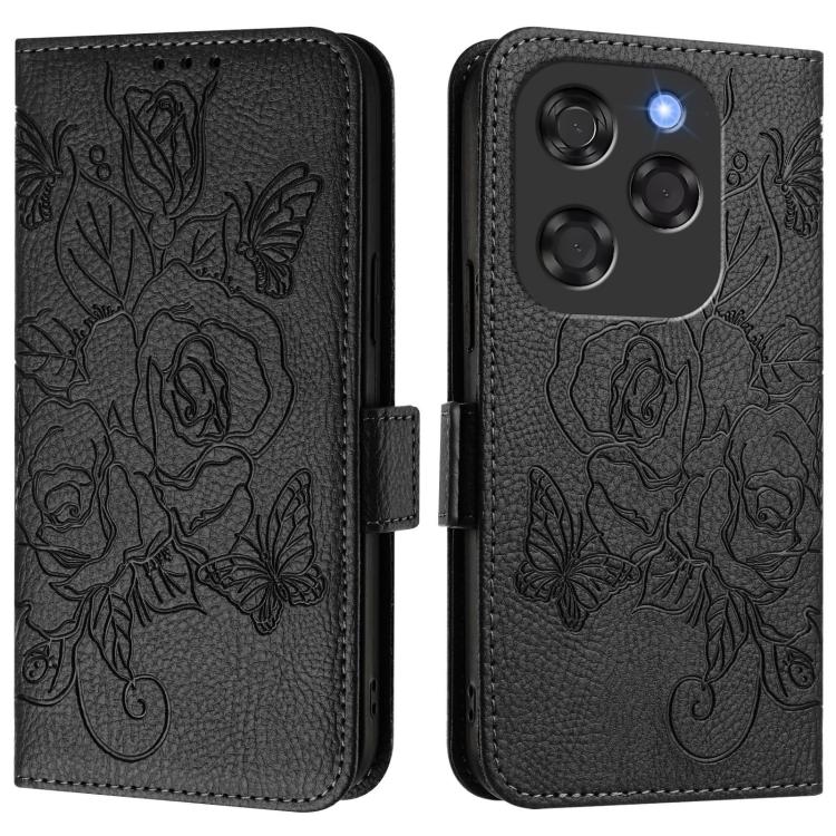 For Coolpad X100 Embossed Rose RFID Anti-theft Leather Phone Case