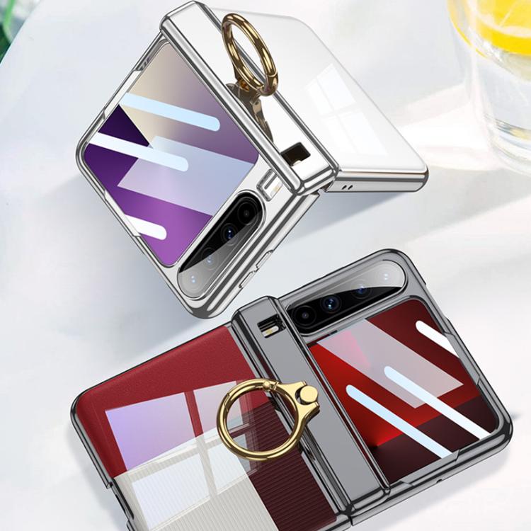 For Huawei Pura X GKK Folding Magnetic Hinge Phantom Phone Case with Ring Holder