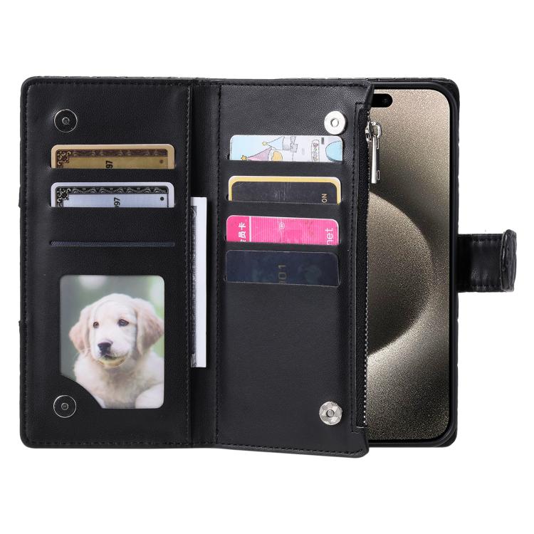 For Honor 400 Lite Global Glitter Lattice Zipper Wallet Leather Phone Case