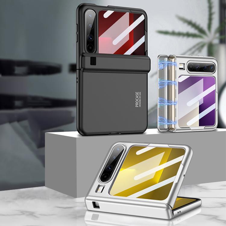 For Huawei Pura X GKK Integrated Magnetic Folding Hinge Full Cover Phone Case