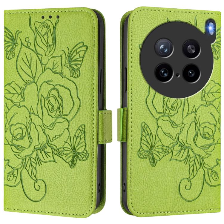 For vivo X200s 5G Embossed Rose RFID Anti-theft Leather Phone Case